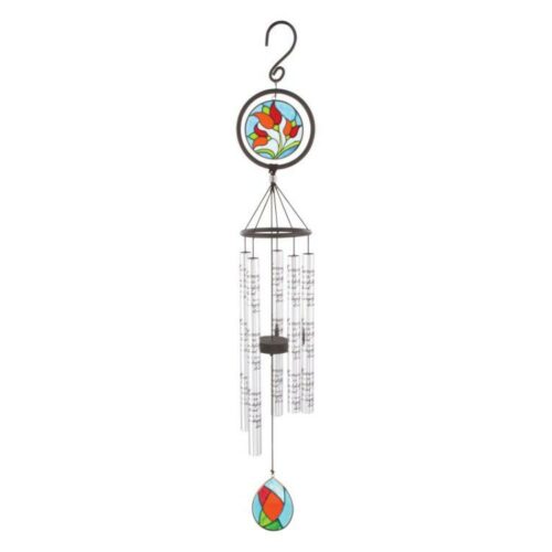 096069603771 In Memory Stained Glass Sonnet Wind Chime