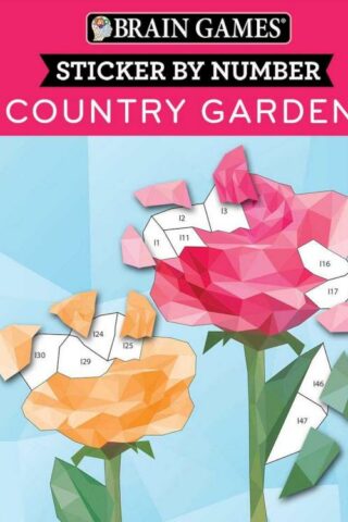 9781645580331 Sticker By Number Country Garden