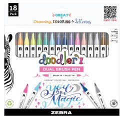 045888610088 Doodlerz Dual Brush Pens
