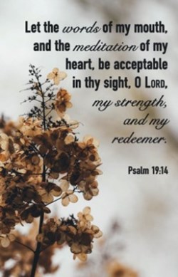 081407457321 Acceptable In Thy Sight Psalm 19:14 KJV Pack Of 100