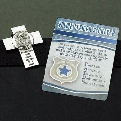 095177567685 Police Officers Prayer Visor Clip And Prayer Card