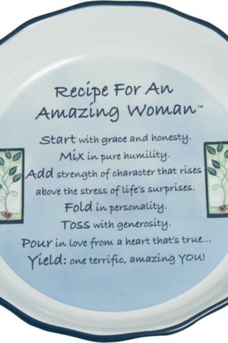 095177578308 Amazing Woman Pie Plate