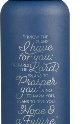 1220000322042 For I Know The Plans Stainless Steel Water Bottle