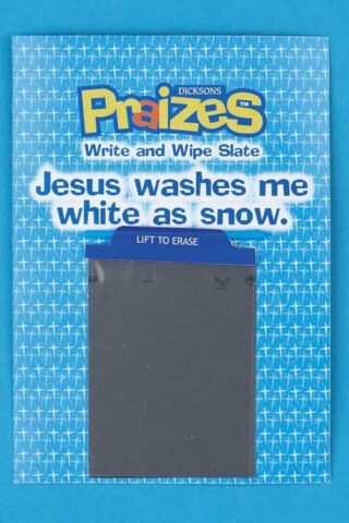603799343206 Jesus Washes Me White As Snow Write And Wipe Slate