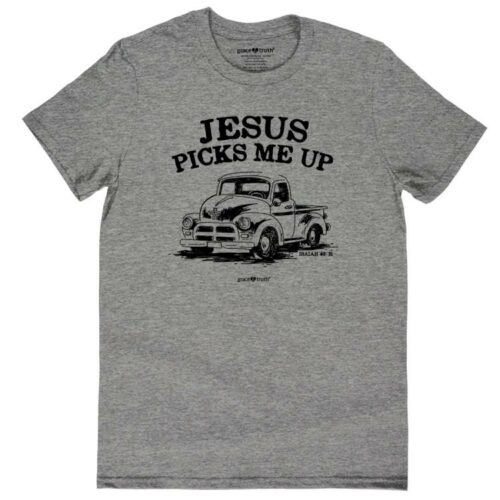612978586662 Grace And Truth Jesus Picks Me Up (Large T-Shirt)