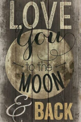 656200185131 Love You To The Moon And Back Classic Pine Pallet (Plaque)