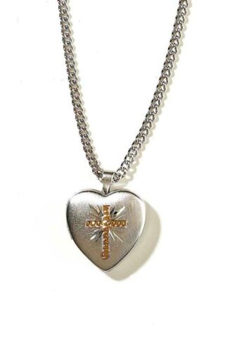 714611136408 Heart Locket With Cross