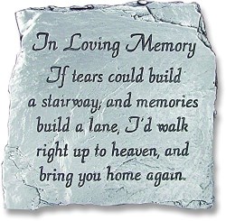 785525216975 In Loving Memory Message Slate (Plaque)