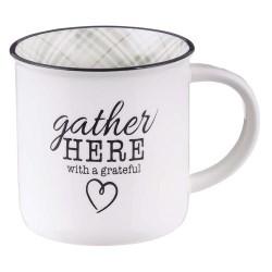 843310100493 Gather Here With A Grateful Heart Camp Style Ceramic
